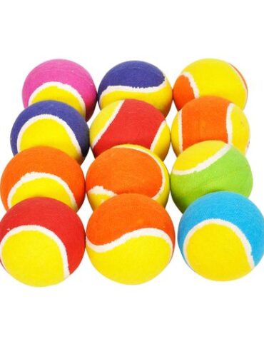 multi color soft tennis ball