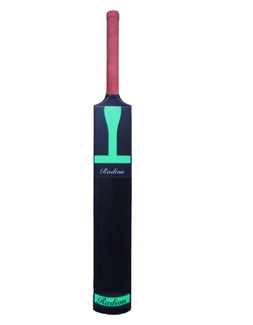radian plastic cricket bat black